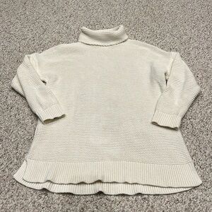 Land's End Cozy Turtleneck Long Sleeve Sweater Dress